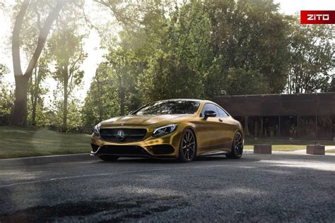 2016 Mercedes Benz S500 Coupe Looks Impressive In Gold Wrap