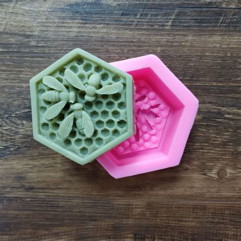 Honeycomb Soap Mold Bee Honeycomb Silicone Mold Hexagon Wax Etsy Uk