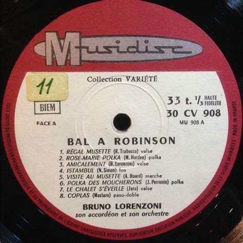 Bal a robinson avec languette de Bruno Lorenzoni Son Accordéon Et