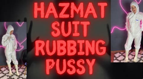 CamilaPlayFull Hazmat Suit Rubbing Pussy ManyVids