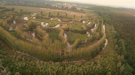 Le Marais Et Larchant Vue De Ballon Farmland Outdoor Vineyard