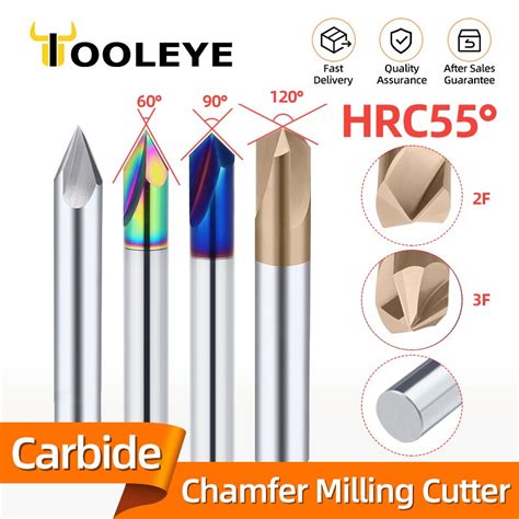 Carbide Chamfering Milling Cutter Tungsten Steel Cnc Cutters V Shaped