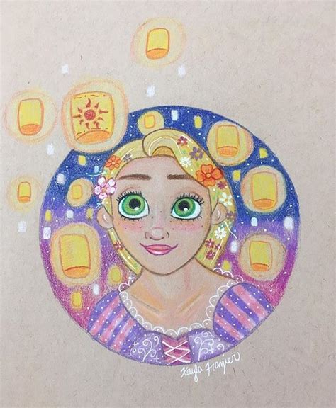 Prisma Colored Pencil Drawing Of Rapunzel By Kayla Frazier Rapunzel