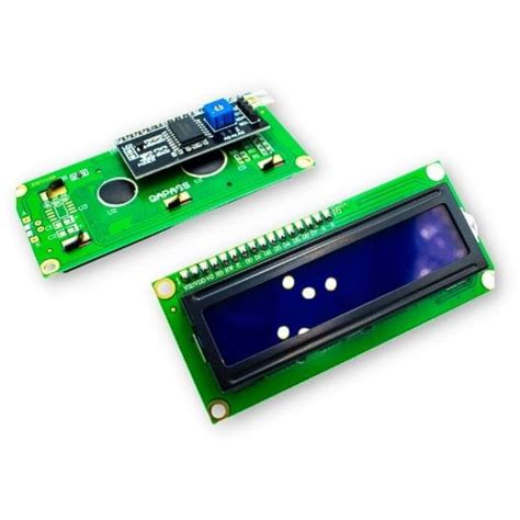 Mikrobot | Wyświetlacz LCD1602 + I2C Konwerter LCD Niebieski