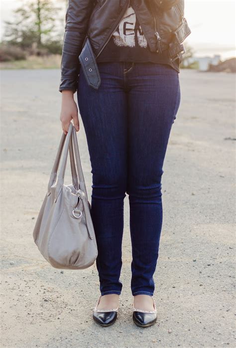 Leather And Nude The Bobbed Brunette