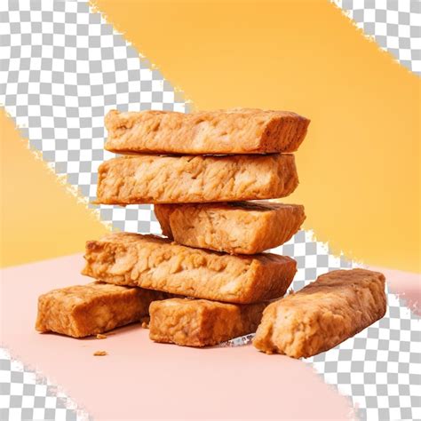 Premium PSD | Tempeh turns golden when fried