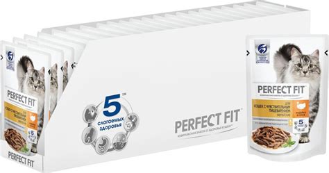 Корм консервированный для взрослых кошек PERFECT FIT Sensitive с ...