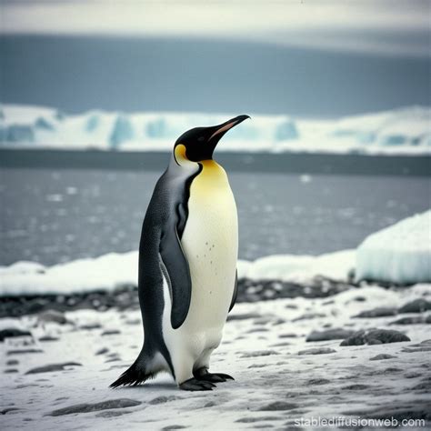 emperor penguin  natural habitat stable diffusion