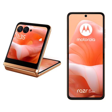 Motorola razr 40 ultra lleva el color del año Peach Fuzz a todas partes