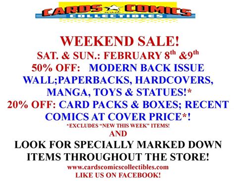 Sale Feb 8 9 Cards Comics And Collectibles