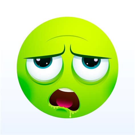 Gradiente ekel-emoji-illustration | Kostenlose Vektor