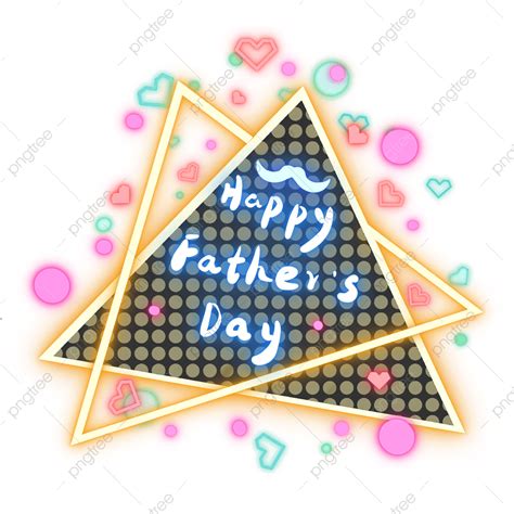 Efecto De Luz De Neón Anaranjado Del Día De Padre Png Dia Del Padre Feliz Día Del Padre