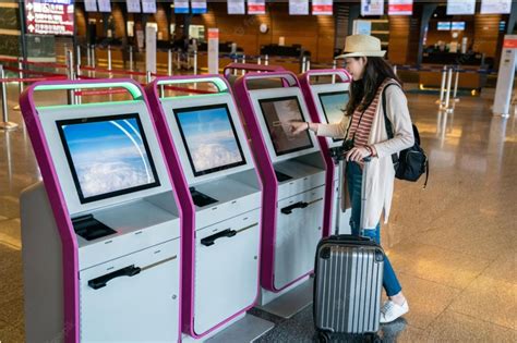 Self Service Kiosk At The Airport