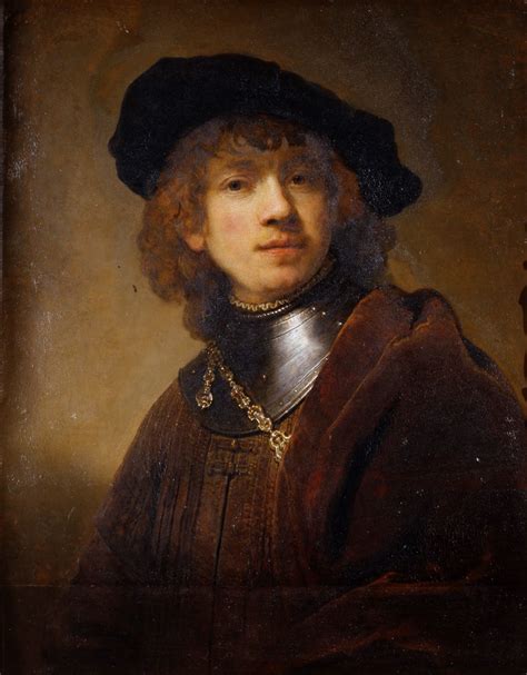 Harmensz Van Rijn Rembrandt Portrait Of A Young Man Painting