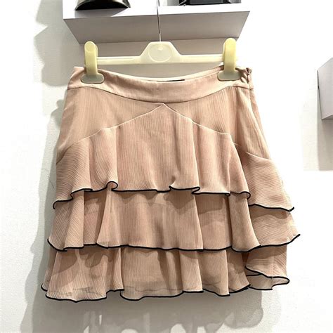 Zara Tulle Nude Skirt Gorgeous Skirt Worn Once Depop