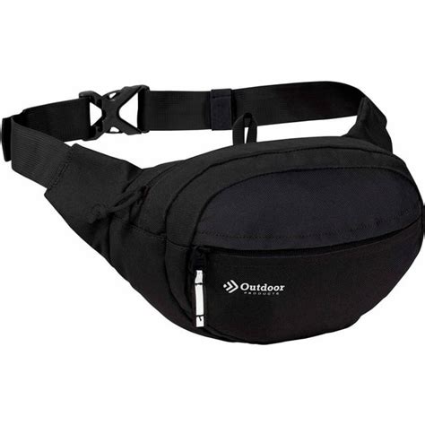 Outdoor Products 2 Ltr Necessity Fanny Pack Waistpack Black Unisex