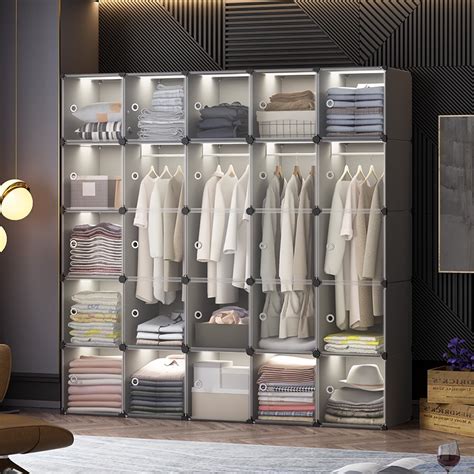 Simple Wardrobe Home Bedroom Assembly Cabinet Locker Rental Room Simple