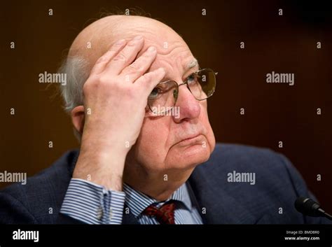 Former Federal Reserve Chairman Paul Volcker Stock Photo Alamy