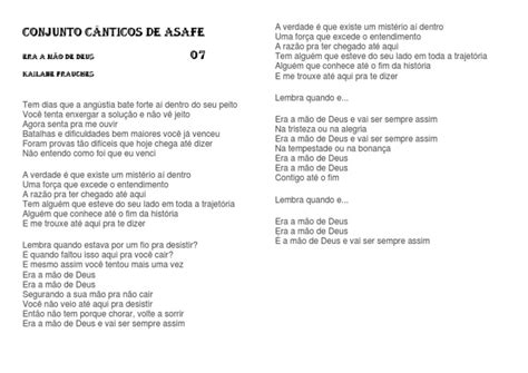 Letra Era A Mao De Deus - Letra da Música "Era a Mão de Deus" | PDF