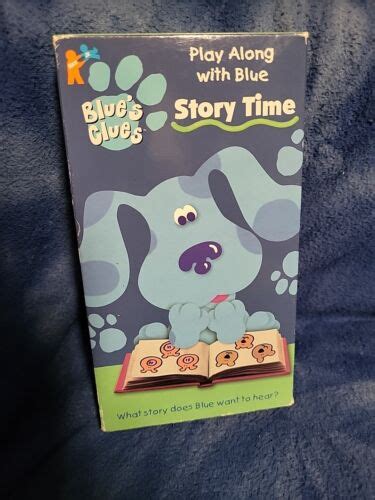 Blues Clues Story Time Vhs 1998 Play Along With Blue Nick Jr Orange Tape Classic 97368388833 Ebay