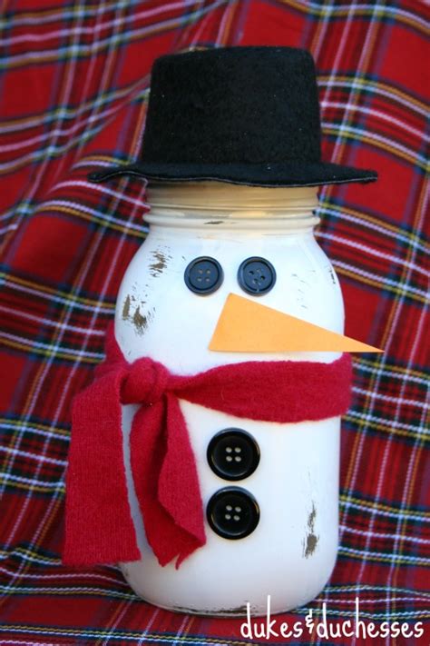 Snowman Mason Jar Hot Cocoa Gift