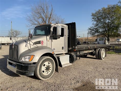 2018 Kenworth T270 4x2 Flatbed Truck In Houston Texas United States Ironplanet Item 9095331