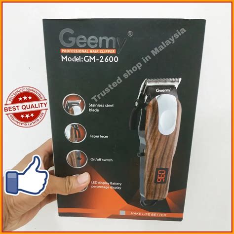 Geemy Gm Original Hair Clipper Rechargeable Trimmer Machine