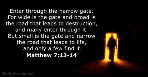 Matthew 713 14 Bible Verse
