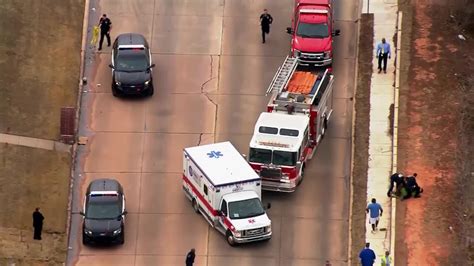 Aerial Footage Of Deadly Crash Outside Oklahoma High School That Left 2