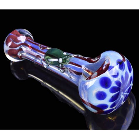 Red Frog Tobacco Glass Pipe Handmade Pipes Art Collectibles Etna Pe