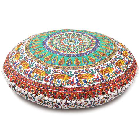 Boho Floor Pillows Large Floor Cushions Round Floor Pillow Moroccan