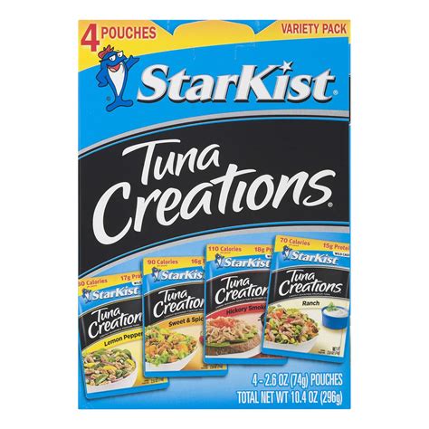 Starkist Tuna Creations Variety Pack 4 26 Oz Pouch