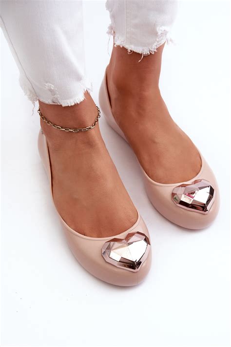 Damskie Pachnące Baleriny Z Sercem ZAXY NN Nude