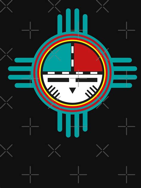 Hopi Sunface Zuni Life Force Fetish Trilogy Of Terror Hopi Kachina Native American T Shirt For