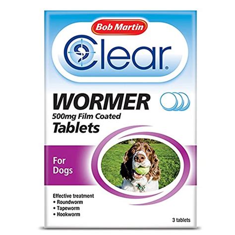 Bob Martin Clear Wormer Tablets for Large Dogs