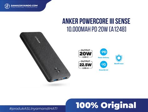 Anker Powerbank Anker Powercore Iii Sense Mah Pd W A