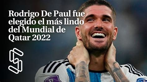 Rodrigo De Paul fue elegido el más lindo del Mundial de Qatar 2022