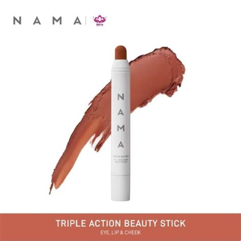 Promo Lipstik Nama Triple Action Beauty Stick Barely Nude Hot Latte Queen Diskon Di Seller