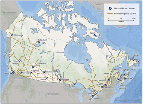 Canada Road Map - Guide of the World