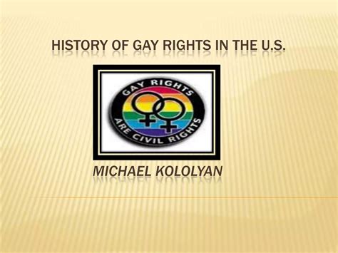 History Of Gay Rights In The Us Power PPT