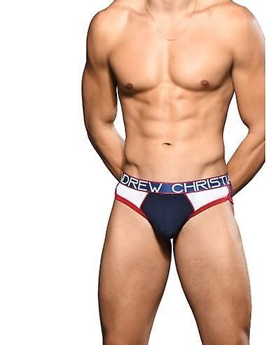 Andrew Christian Almost Naked Retro Mesh Jock Navy Fruugo Us
