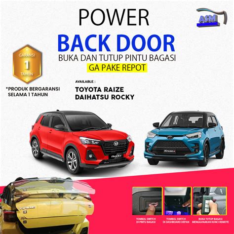 Jual Power Back Door Pintu Bagasi Elektrik Toyota Raize Dan Daihatsu