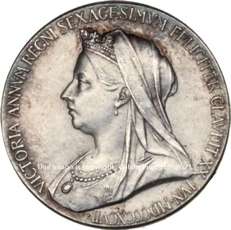 Victoria Diamond Jubilee 1897 Small Silver Medal