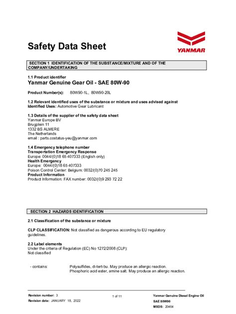 Fillable Online Safety Data Sheet Exxonmobil Fax Email Print Pdffiller