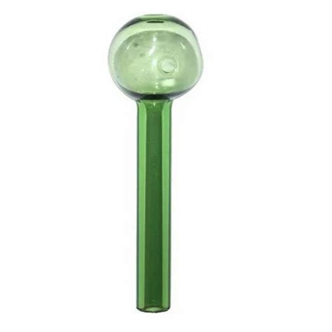 Herbal 4inch Green Glass Oil Burner Pipe At Rs 80piece In New Delhi