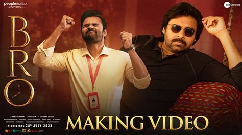 Bro Telugu Movie Making Video Pawan Kalyan Sai Dharam Tej Thaman