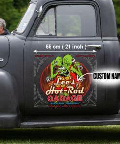 Personalized Hot Rod Rat Fink Speed Shop Vinyl Wrap Sticker Dingmun