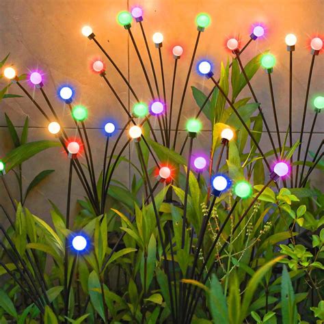 Lampes De Jardin Lampes Rgb Changement De Couleur Pcs Lumi Res