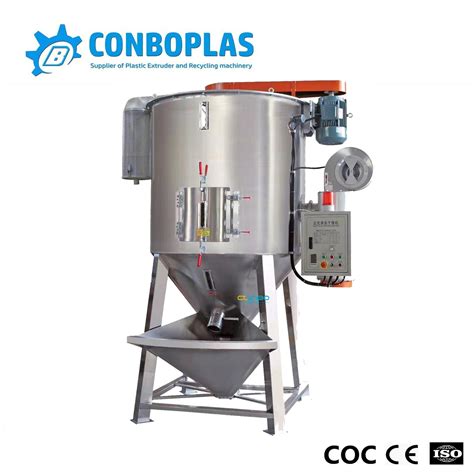 500kg 1000kg 2000kg Color Pellets Drying Mixer For Plastic LDPE HDPE