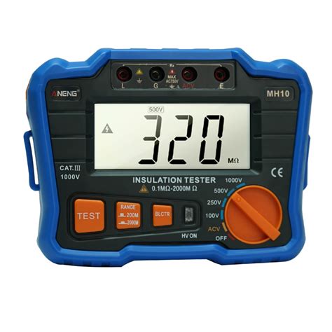 Megômetro Digital Aneng MH10 - Megômetro Digital Aneng MH10 - Padrão